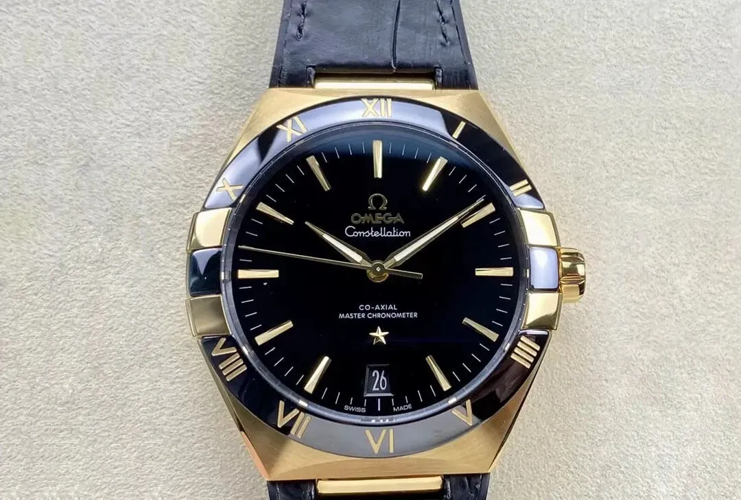 SBF Omega Constellation 131.63.41.21.01.001 VS Factory 1:1 Best Edition Replica Watch Black Strap